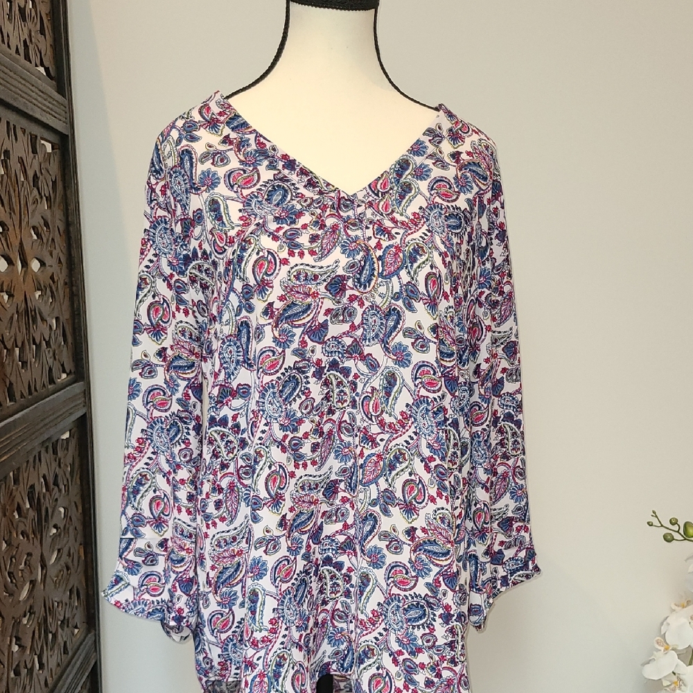 DR2 Paisley Print Blouse